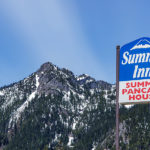 exterior sign of Summit Inn in Snoqualmie Pass